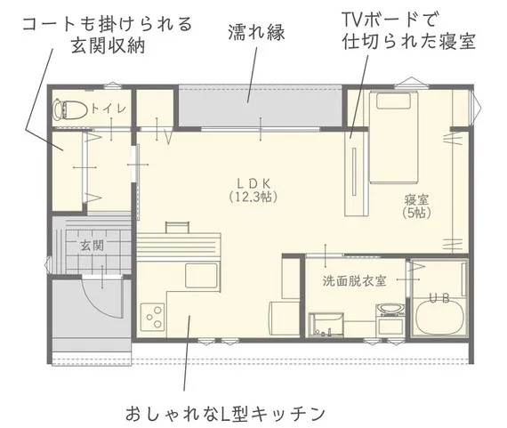 13坪間取り図