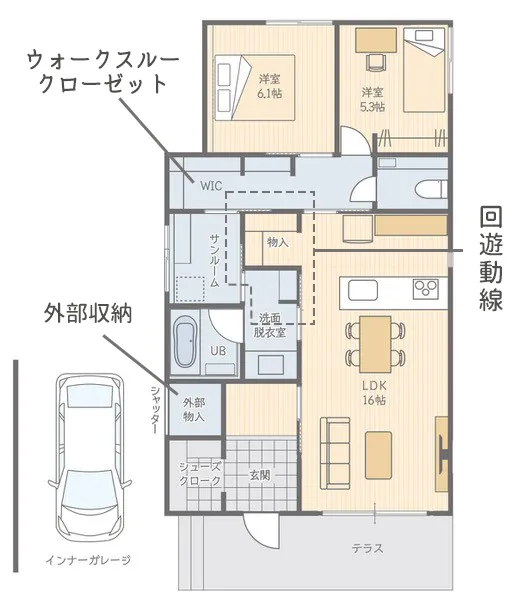 23坪間取り図